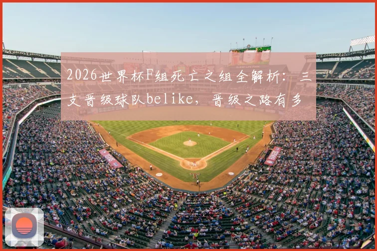 2026世界杯F组死亡之组全解析：三支晋级球队belike，晋级之路有多硬核？